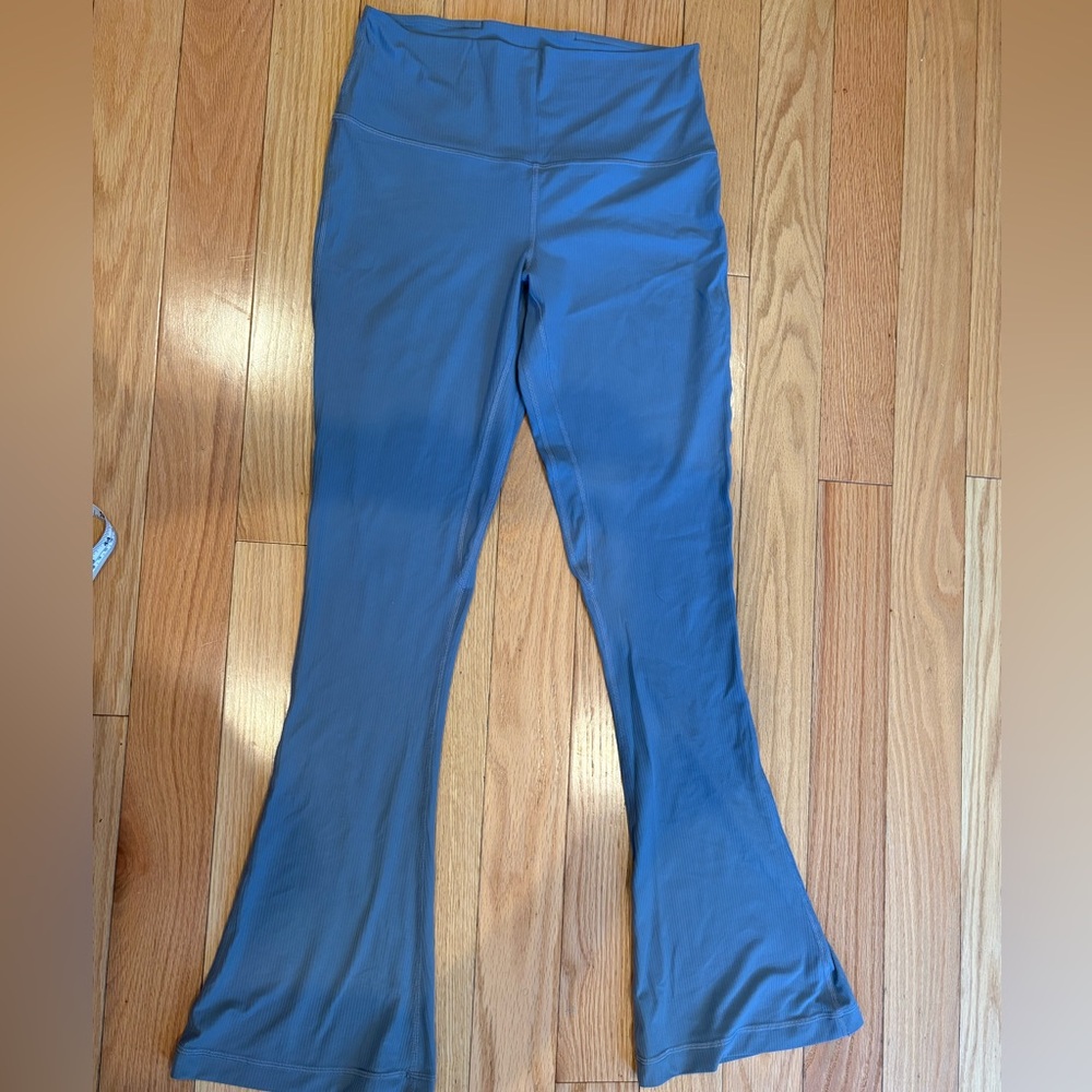 Lululemon Athletica Blue/Gray Flare Leggings